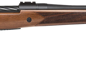 Mossberg 28132 Patriot Walnut 300 Win Mag 3+1 24" Threaded/Fluted Barrel w/Recessed Match Crown, Matte Blued Metal Finish, Spiral-Fluted Bolt, Walnut Stock, Drop Box Magazine, Adjustable LBA Trigger