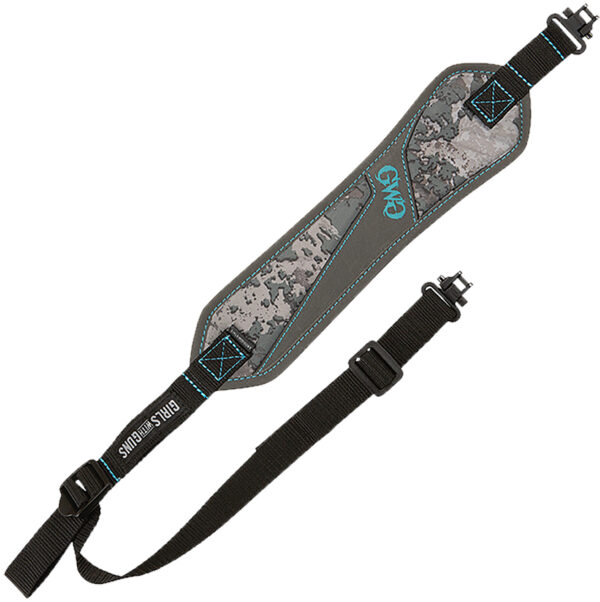 Girls With Guns 8484 Glenwood  with Shade Camo Finish, Non-Slip Textured Back, 21"-37" OAL, 3.25" W, Adjustable Design & Swivels for Rifles