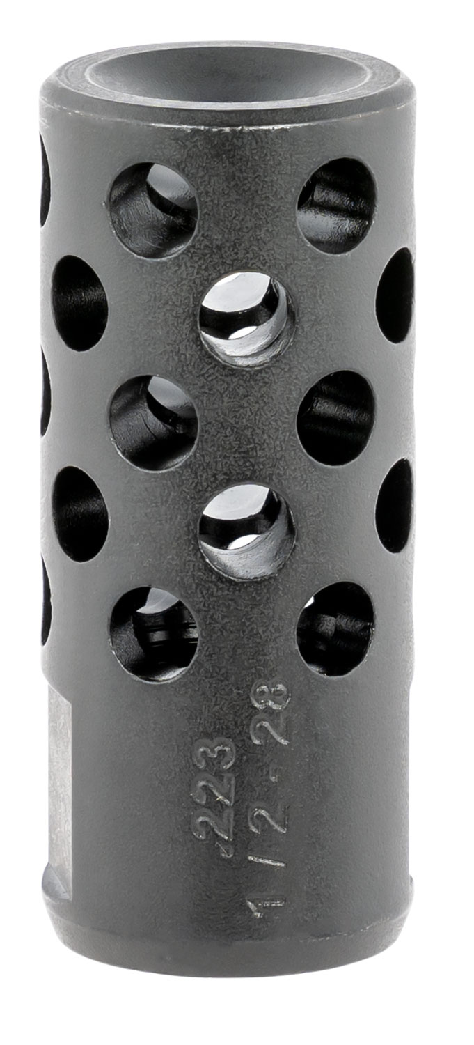 Ruger 90486 Radial Ported Muzzle Brake AR-15 5.56 45mm NATO Black Oxide Steel with 1/2"-28 tpi Threads, 1.75" OAL & .75" Diameter