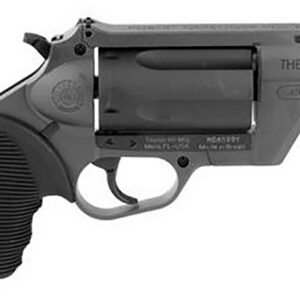 Taurus 2441021GRY Judge Public Defender 45 Colt (LC) Caliber or 2.50" 410 Gauge 5 Shot 2.50" Gray Finish Barrel, Matte Black Oxide Finish Cylinder, Gray Finish Polymer Frame & Black Ribber Grip