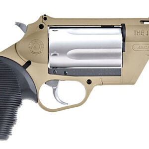 Taurus 2-441029FDE Judge Public Defender 45 Colt (LC)/410 Gauge 5rd 2.50" Flat Dark Earth Barrel & Frame Matte Stainless Cylinder Black Ribber Grip