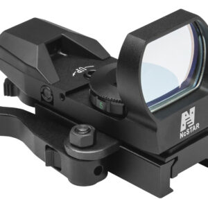NcStar D4BQ Red Four Reticle Reflex  Black Anodized 1 x 0.95" x 1.34" 3 MOA Red Dot Multi Reticle QR Mount