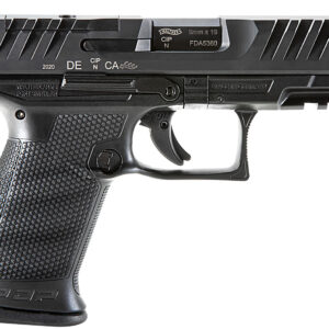 Walther Arms 2854686 PDP  Compact Frame 9mm Luger 10+1 4" Black Steel Barrel, Black Optic Ready/Serrated Steel Slide, Black Polymer Frame w/Picatinny Rail, Textured Polymer Grip, Ambidextrous