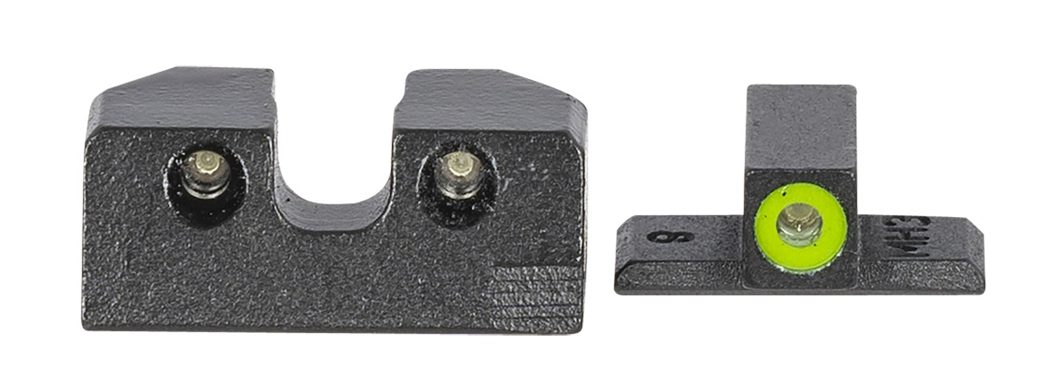 Meprolight USA 401103111 Hyper-Bright  Green Tritium Green Outline Front Sight-Green Tritium Black Outline Rear Sig Sauer P-Series