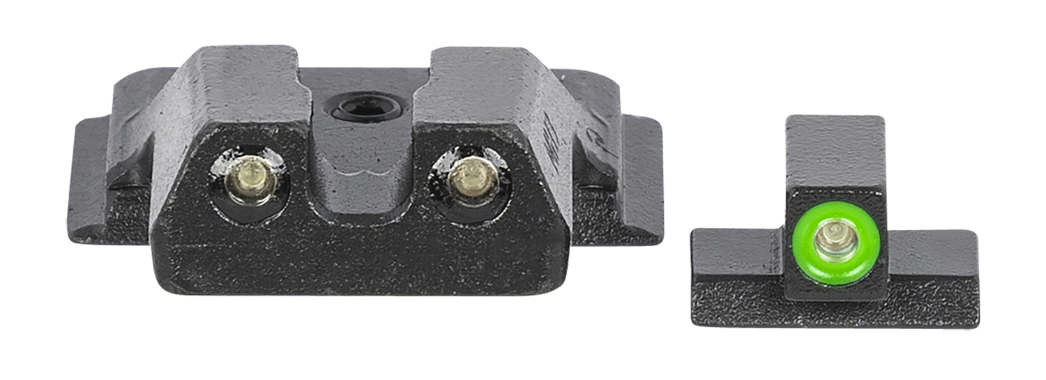 Meprolight USA 417703111 Hyper-Bright  Green Tritium Green Outline Front Sight-Green Tritium Black Outline Rear Smith & Wesson M&P Shield