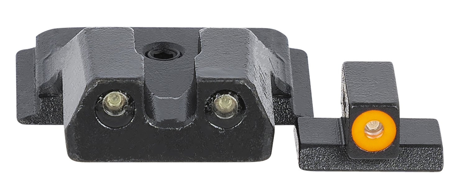 Meprolight USA 417703131 Hyper-Bright  Green Tritium Orange Outline Front Sight-Green Tritium Black Outline Rear Smith & Wesson M&P Shield