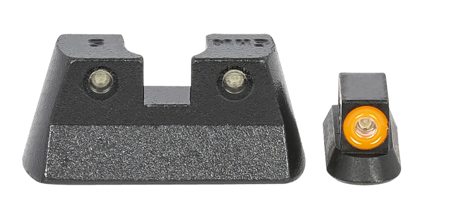 Meprolight USA 477773131 Hyper-Bright  Green Tritium Orange Outline Front Sight-Green Tritium Black Outline Rear Sight CZ 75/82/83/85