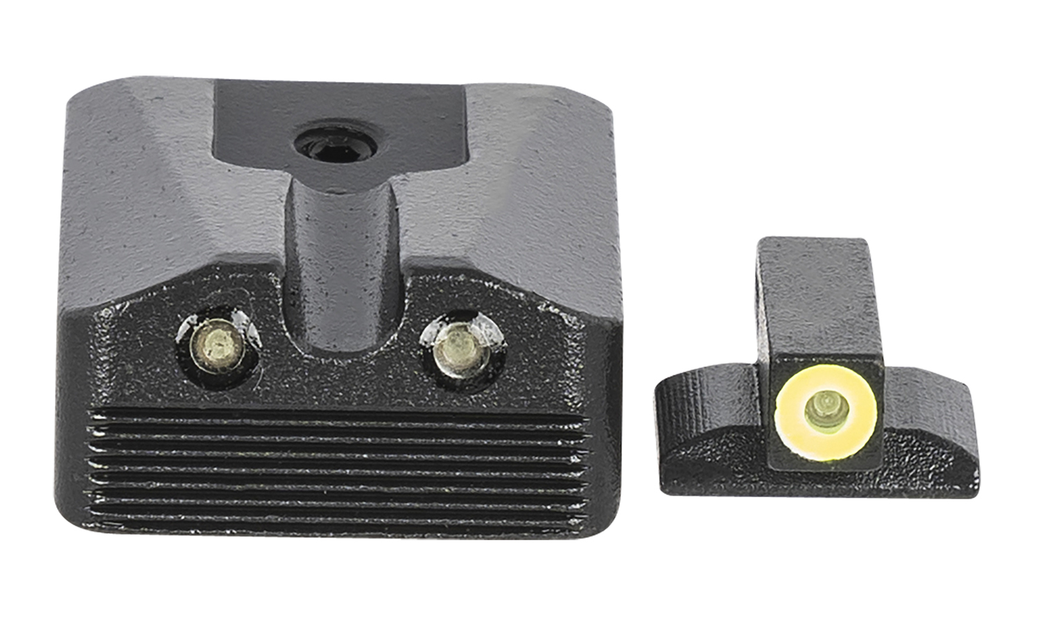 Meprolight USA 412213121 Hyper-Bright  Green Tritium Yellow Outline Front Sight-Green Tritium Black Outline Rear Sight Kimber 1911 WEDGE