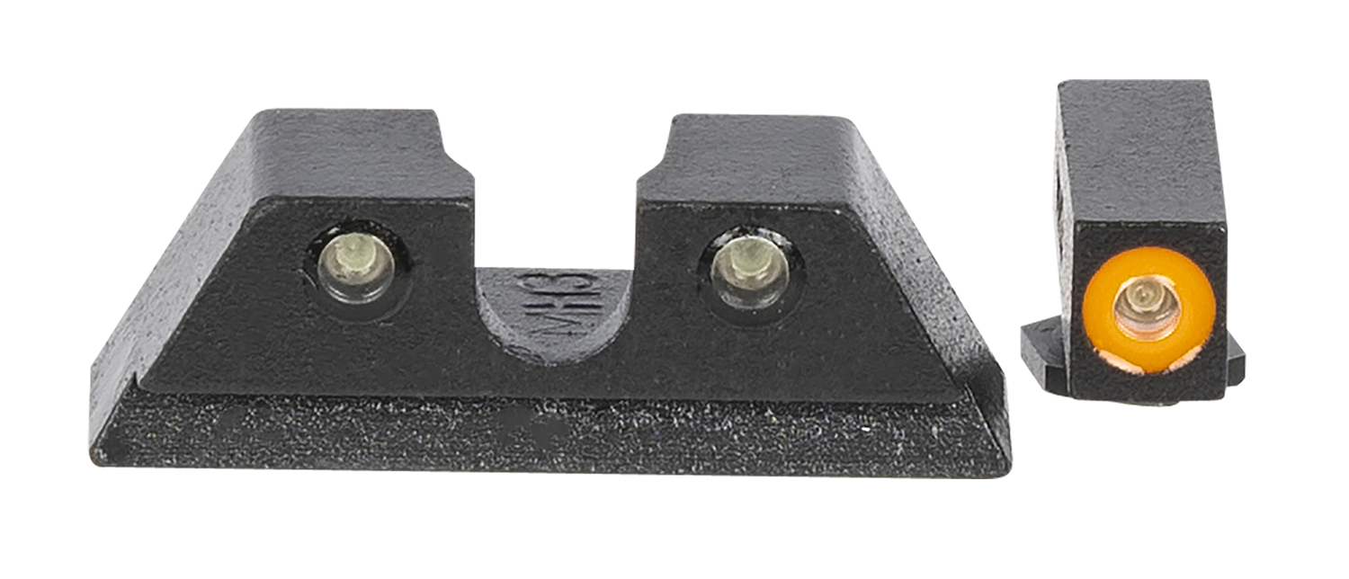 Meprolight USA 465003131 Hyper-Bright  Green Tritium Orange Outline Front Sight-Green Tritium Black Outline Rear Sight Taurus G3C