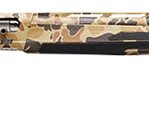 Browning Maxus II 12ga 26in Vintage Tan Camo semi-auto shotgun side view