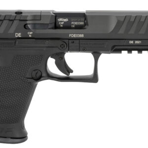 Walther Arms 2844222 PDP  Compact Frame 9mm Luger 15+1 5" Black Steel Barrel, Black Optic Ready/Serrated Steel Slide, Black Polymer Frame w/Picatinny Rail, Textured Polymer Grip, Ambidextrous