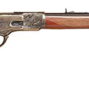 Cimarron CA213 1873 Short Deluxe Full Size 38 Special 357 Mag 10+1, 20" Blued Octagon Steel Barrel, Color Case Hardened Steel Receiver, Walnut Fixed Pistol Grip Stock, Right Hand