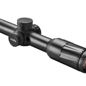 Eotech VDU18SFHC3G Vudu SFP Black Hardcoat Anodized 1-8x 24mm 30mm Tube Illuminated Green HC3 MOA Reticle Features Throw Lever