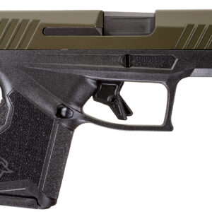 Semi-automatic handgun with olive slide