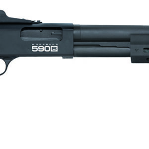 Mossberg 51602 590S  12 Gauge 3" 7+1/8+1/13+1 20" Matte Blued Barrel, Black Anodized Engraved Receiver, Black Synthetic Stock, Right Hand
