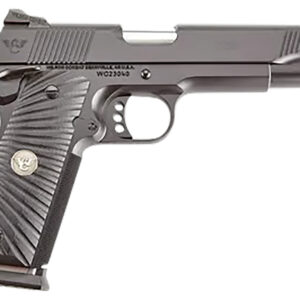 Wilson Combat CQBFS45A 1911 CQB Full Size Frame 45 ACP 8+1 5" Match Grade Barrel, Black Serrated Carbon Steel Slide, Black Armor-Tuff Carbon Steel Frame w/Beavertail, Black G10 Starburst Grip