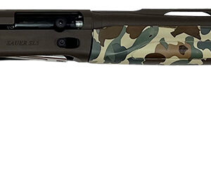 Sauer SASA1226CBFBOS SL-5 Waterfowl 12 Gauge 3.5" 3+1 26", Brown Cerakote Barrel/Rec, Fred Bear Old School Camo Furniture, LPA Front Sight, 5 Ext. Chokes Included