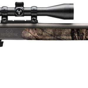 Traditions CR5841104416 NitroFire w/Scope 50 Cal 209 Primer 26" Gray Cerakote Fluted & Tapered Barrel, Drilled & Tapped Receiver, Mossy Oak Break-Up Country Fixed Synthetic Stock, 3-9x40mm Duplex