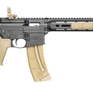 Smith & Wesson 10210 M&P15-22 Sport 22 LR Caliber with 25+1 Capacity, 16.50" Barrel, Matte Black Metal Finish & Adjustable Magpul MOE SL Flat Dark Earth Stock Right Hand