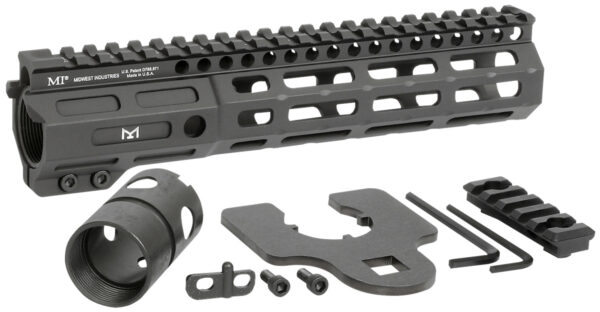 Tactical handguard rail system with accessories.