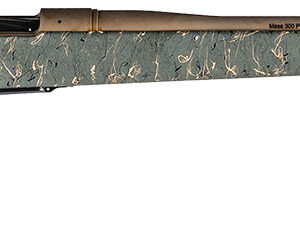 Christensen Arms 8010200600 Mesa Long Range 6.5 Creedmoor 4+1 26" Threaded Barrel, Burnt Bronze Cerakote, Green with Black/Tan Webbing Stock