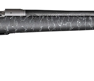 Christensen Arms CA10299H14211 Ridgeline 6.5 Creedmoor 4+1 24" Carbon Fiber/Threaded Barrel, Tungsten Gray Cerakote, Black with Gray Webbing Stock