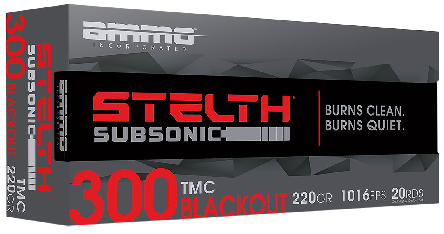 Ammo Inc 300B220TMCSTLA20 stelTH  300Blackout 220gr Total Metal Case 20 Per Box/10 Case