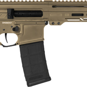 CMMG 30A0E33-CT Dissent  300 Blackout 30+1 6.50", Coyote Tan Cerakote Rec, OEM Grip, Picatinny Buffer Adapter, Zeroed Drop-In Single Stage Trigger