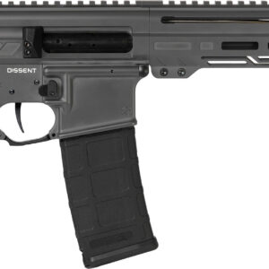 CMMG 30A0E33-TNG Dissent  300 Blackout 30+1 6.50", Tungsten Gray Cerakote Rec, OEM Grip, Picatinny Buffer Adapter, Zeroed Drop-In Single Stage Trigger