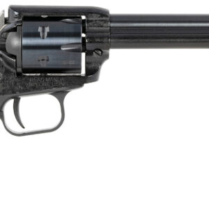Heritage Mfg RR22MB6PG Rough Rider  22 LR/22 WMR 6 Shot, 6.50" Black Steel Barrel, Black Cerakote Zinc Alloy Frame, Black Cerakote Cylinder, Black Polymer Grip, Hammer/Thumb Safety, Exposed Hammer