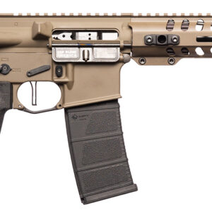Patriot Ordnance Factory 01803 Minuteman Direct Impingement 5.56x45mm NATO 30+1 10.50" Black Nitride Barrel, Patriot Brown Rec, Black Buffer Tube Stock & Grip