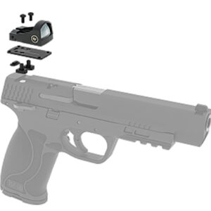 Crimson Trace 0130000201 CTS-1520 Dovetail Mount Combo Kit Matte Black 1x 5 MOA Red Dot Glock/S&W M&P
