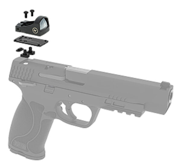 Crimson Trace 0130000201 CTS-1520 Dovetail Mount Combo Kit Matte Black 1x 5 MOA Red Dot Glock/S&W M&P