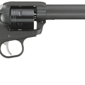 Ruger 2042 Wrangler  22 LR 6 Shot 6.50" Black Cerakote Barrel & Frame Black Cerakote Cylinder Black Checkered Polymer Grips