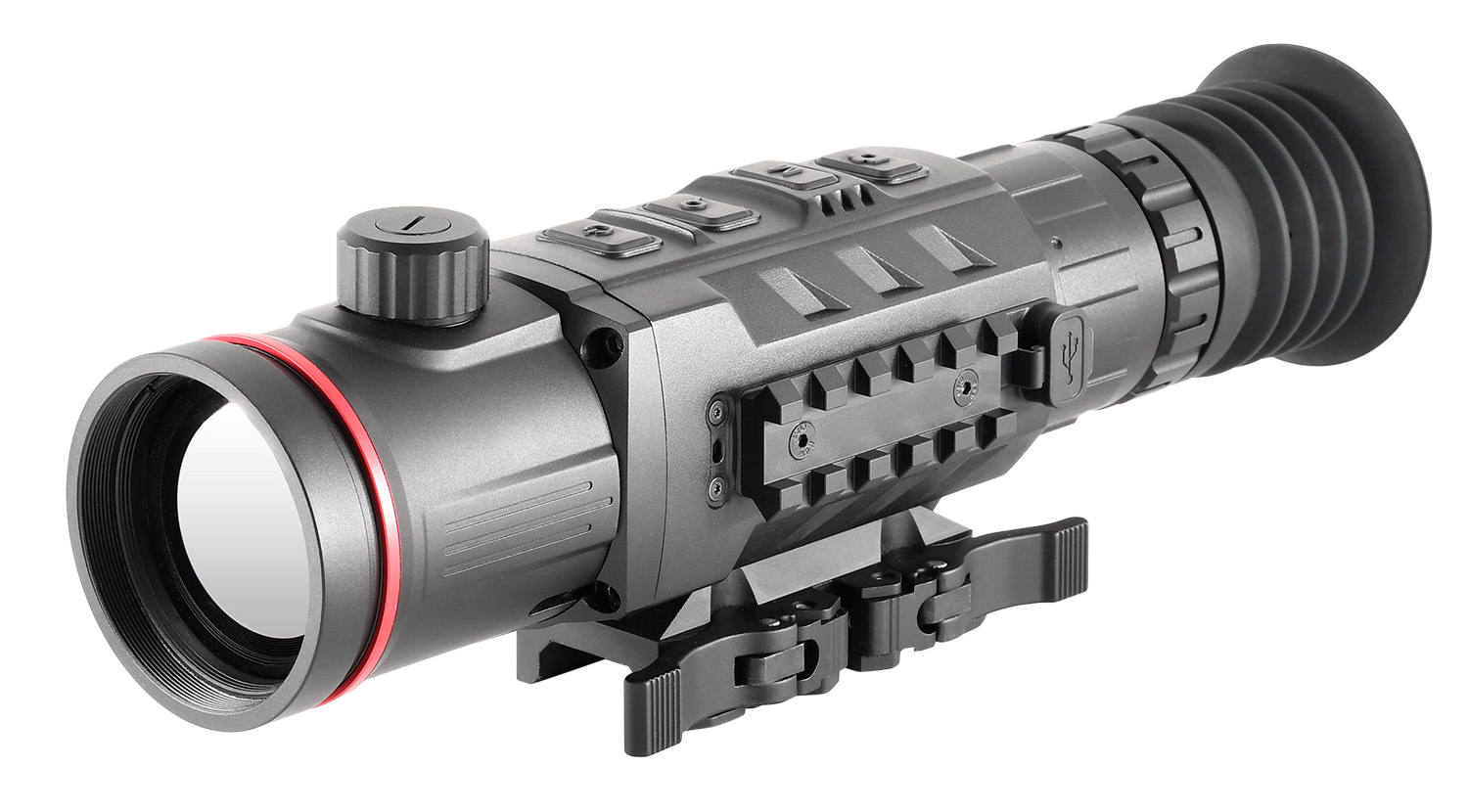 iRay USA RH50P RICO PRO 640 RH50P Thermal Weapon Sight Black 3x 1.5x 50mm 25mm Multi Reticle 640x512, 50 Hz Resolution Zoom 4x