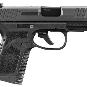FN 66101408 Reflex  Micro-Compact Frame 9mm Luger 15+1/11+1, 3.30" Black Target Crown Steel Barrel, Black PVD Serrated Steel Slide & Polymer Frame w/Picatinny Rail, Ambidextrous