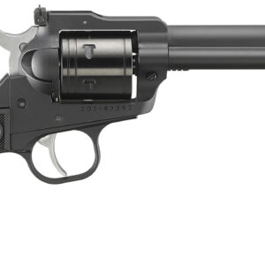 Ruger 2032 Super Wrangler 22 LR/22 WMR 6 Shot 5.50" Hammer Forged Black Cerakote Barrel & Frame, Black Cylinder w/Black Checkered Polymer Grips
