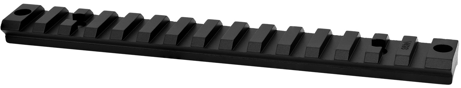 Black rifle scope mounting rail