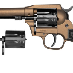 Revolver with interchangeable cylinder component.