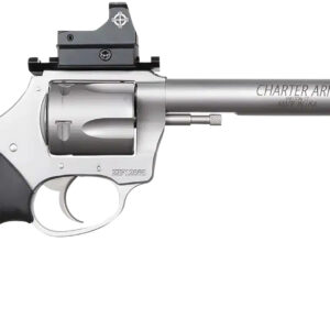 Charter Arms 79965 Mastiff Target Large Frame 9mm Luger 5 Shot, 6" Stainless Steel Barrel, Cylinder & Frame, Sightmark Micro Optic, Picatinny Rail, Black Rubber Grip, Exposed Hammer