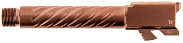Ballistic Advantage BAPSG195T3R Premium Series  Threaded/Spiral Fluted, 9mm Luger, Copper PVD, Fits Glock 19 Gen 3-5