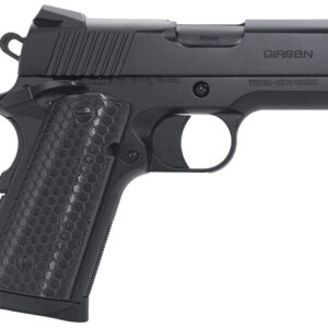 EAA GIRSAN 392050 MC1911 SC Untouchable Sub-Compact Frame 45 ACP 6+1 3.40"  Black Steel Barrel, Black Serrated Steel Slide & Frame w/Beavertail, Black Polymer Grip