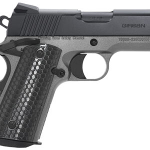 Girsan 392052 MC1911 SC Untouchable Sub-Compact Frame 45 ACP 6+1 3.40"  Black Steel Barrel, Black Serrated Steel Slide, Stainless Frame w/Beavertail, Black Polymer Grip