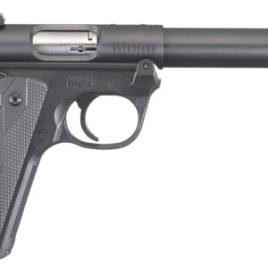 Ruger Mark IV 22/45 22 LR 10+1, 5.50" Stainless Bull Barrel, Blued Drilled & Tapped Steel Receiver & Polymer Frame, Black Checkered Polymer Grip Ambidextrous