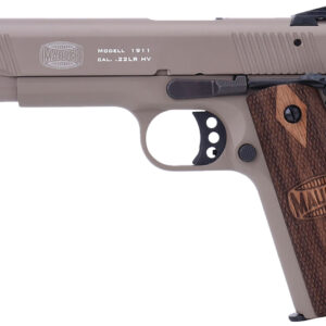 Mauser Model 1911 pistol with wooden grip.