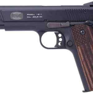 Mauser 1911 pistol with American flag grip design.