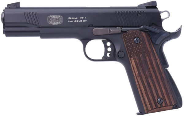 Mauser 1911 pistol with American flag grip design.