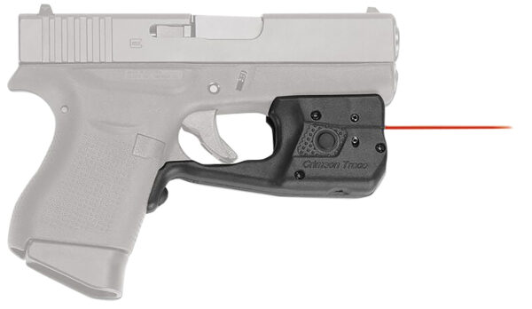 Crimson Trace 0152801 LL-803 Laserguard Pro  Black Red Laser Glock 42/43/43X/48