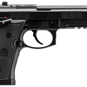 Beretta USA J92XFMSDA20 92GTS  9mm Luger 10+1 4.70" Black Inox Steel Barrel, Black Cerakote Optic Ready/Serrated Steel Slide + Aluminum Frame w/Beavertail & Picatinny Rail, Ambidextrous