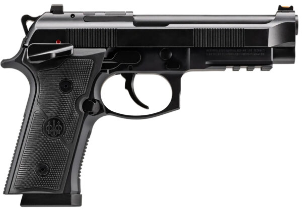 Beretta USA J92XFMSDA15 92GTS  9mm Luger 15+1 4.70" Black Inox Steel Barrel, Black Cerakote Optic Ready/Serrated Steel Slide + Aluminum Frame w/Beavertail & Picatinny Rail, Ambidextrous